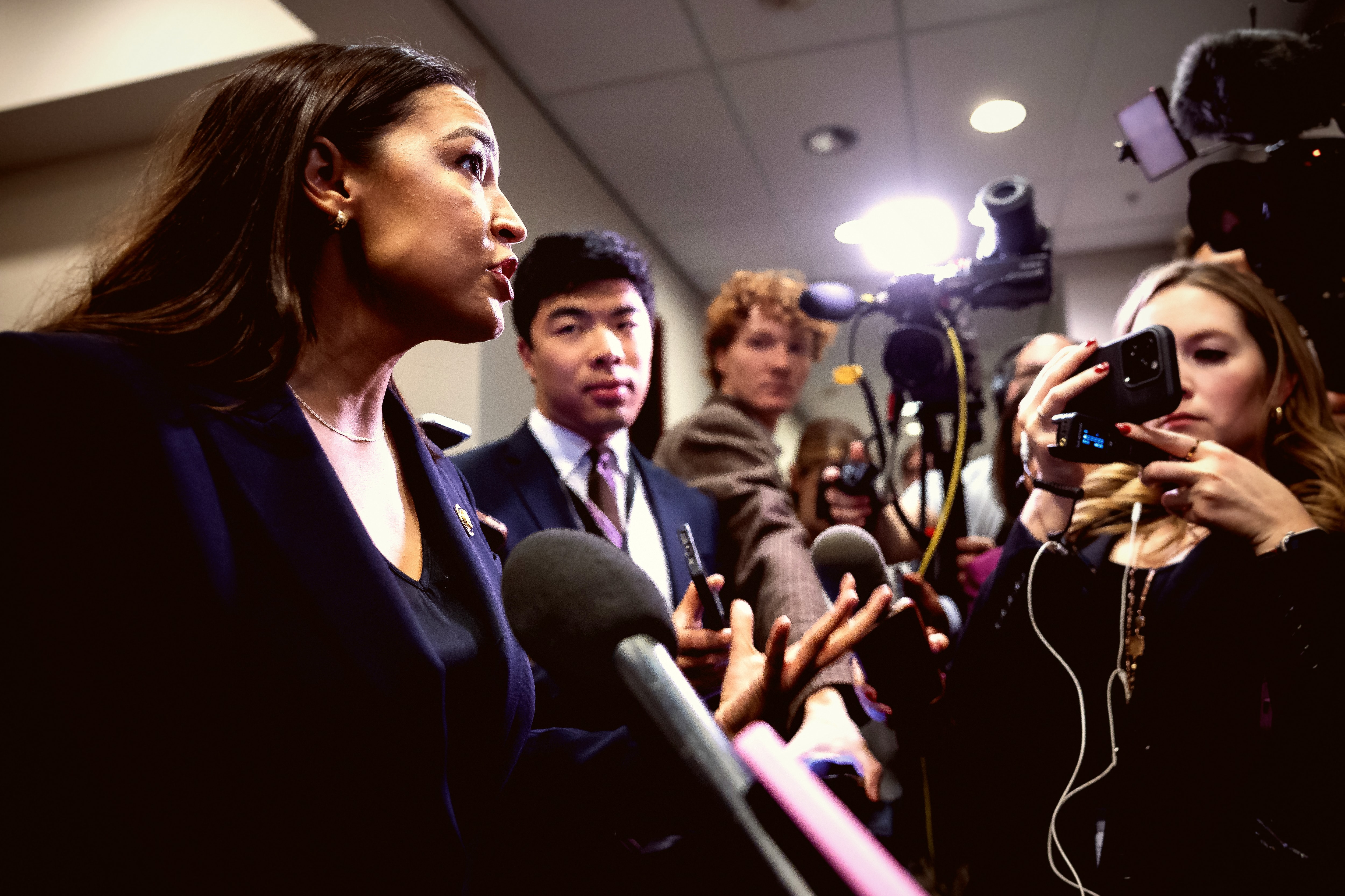 AOC Calls for 'Line in Sand' After Fatal ICE Shooting