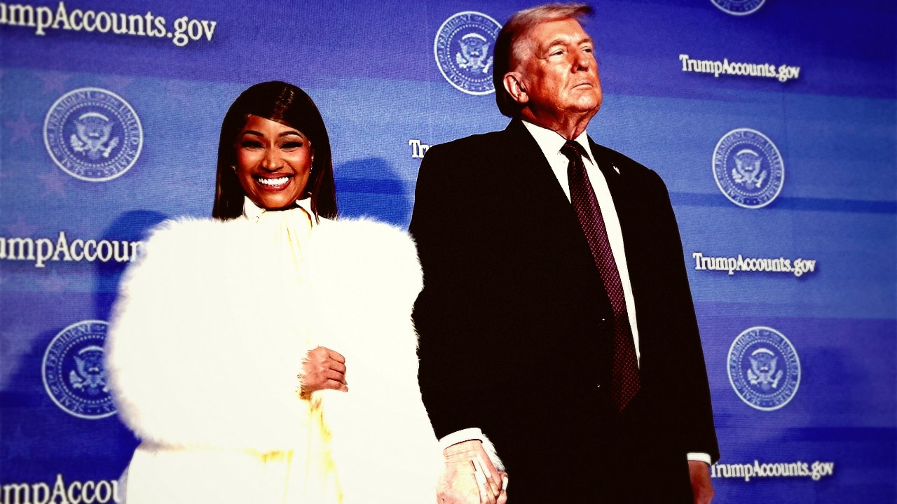 Nicki Minaj Holds Hands with Trump, Calls Herself His 'No. 1 Fan'