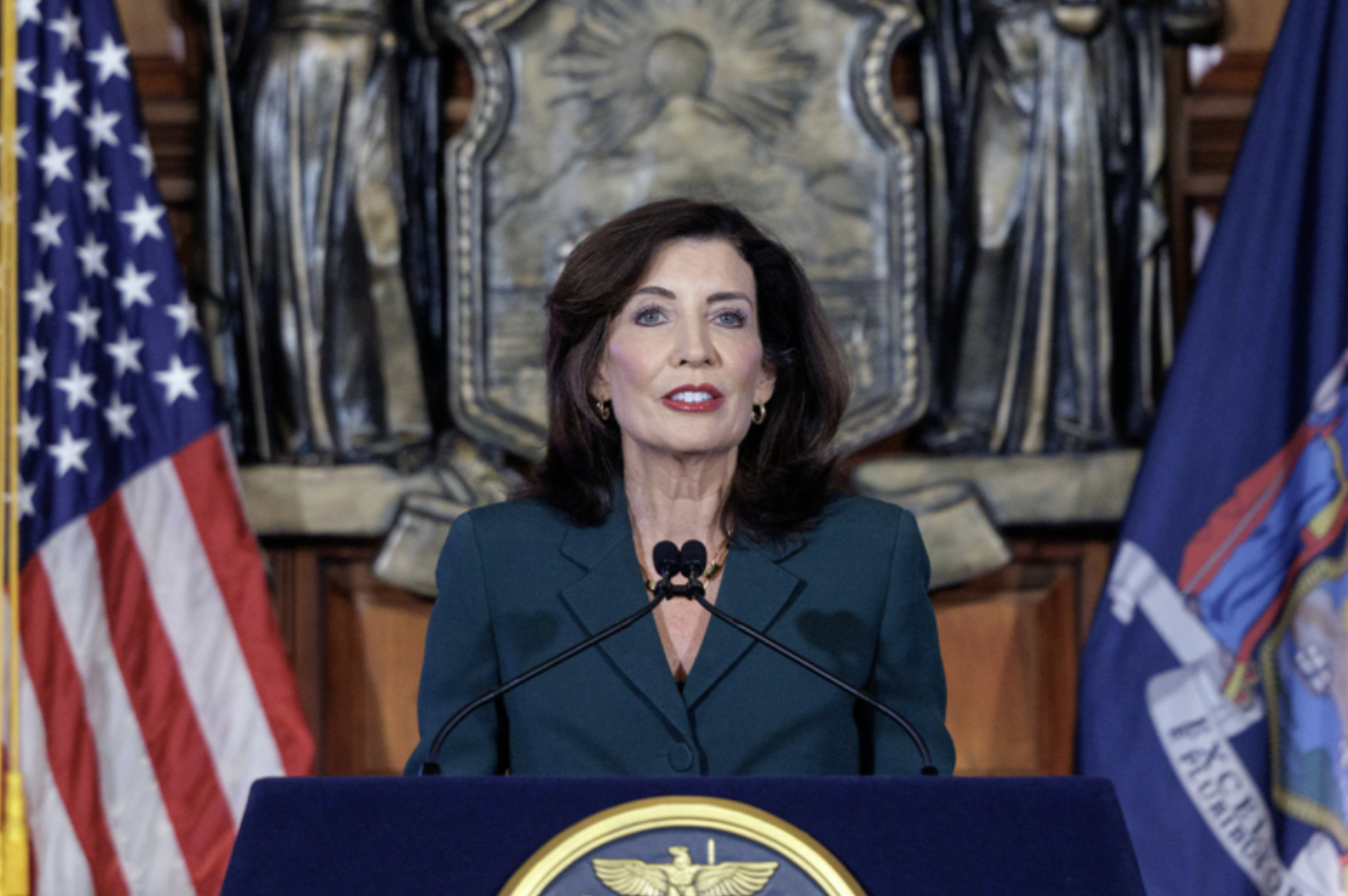 Hochul Pits Delay of Climate Legislation on Activists
