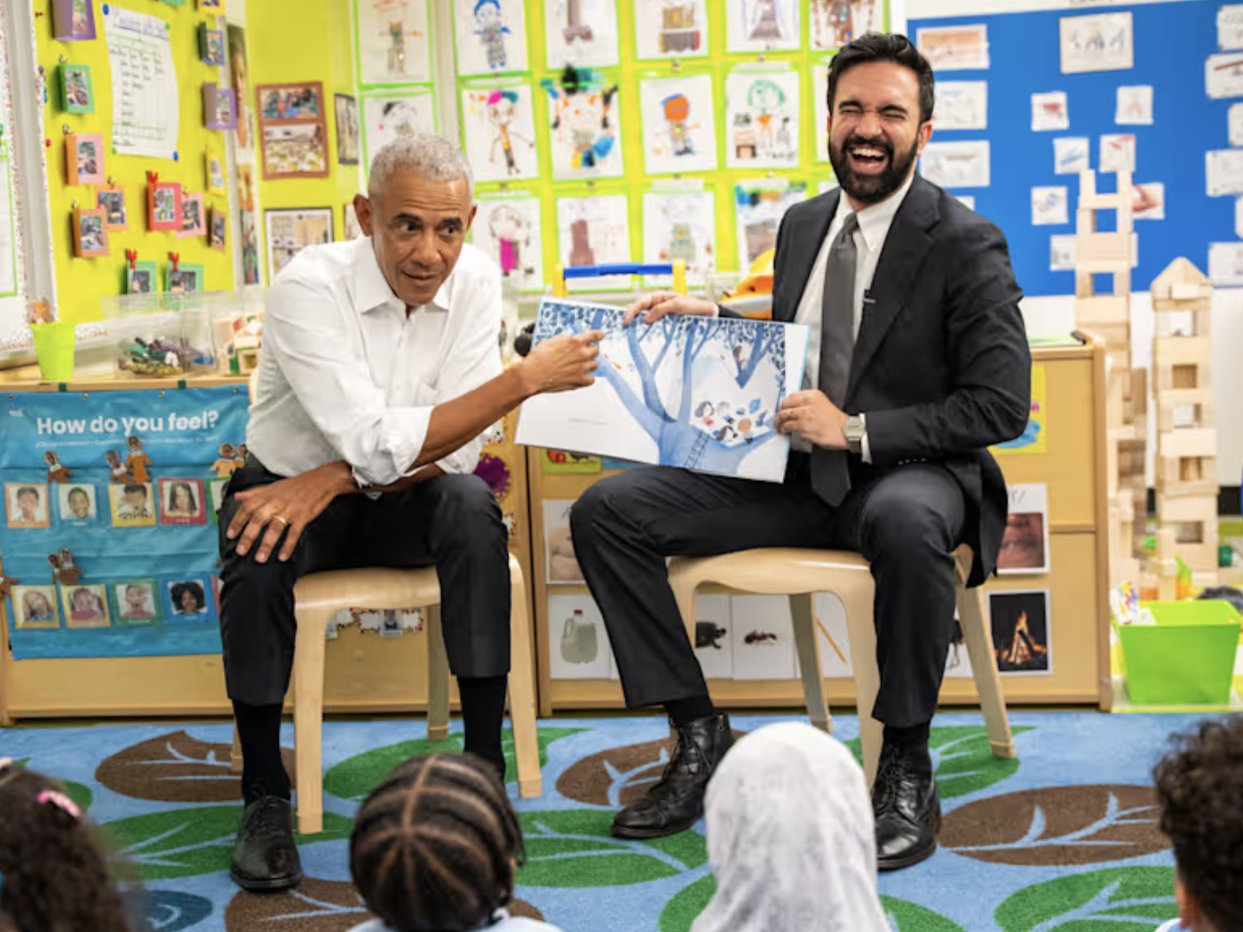 Mamdani and Obama make first joint appearance at Bronx preschool