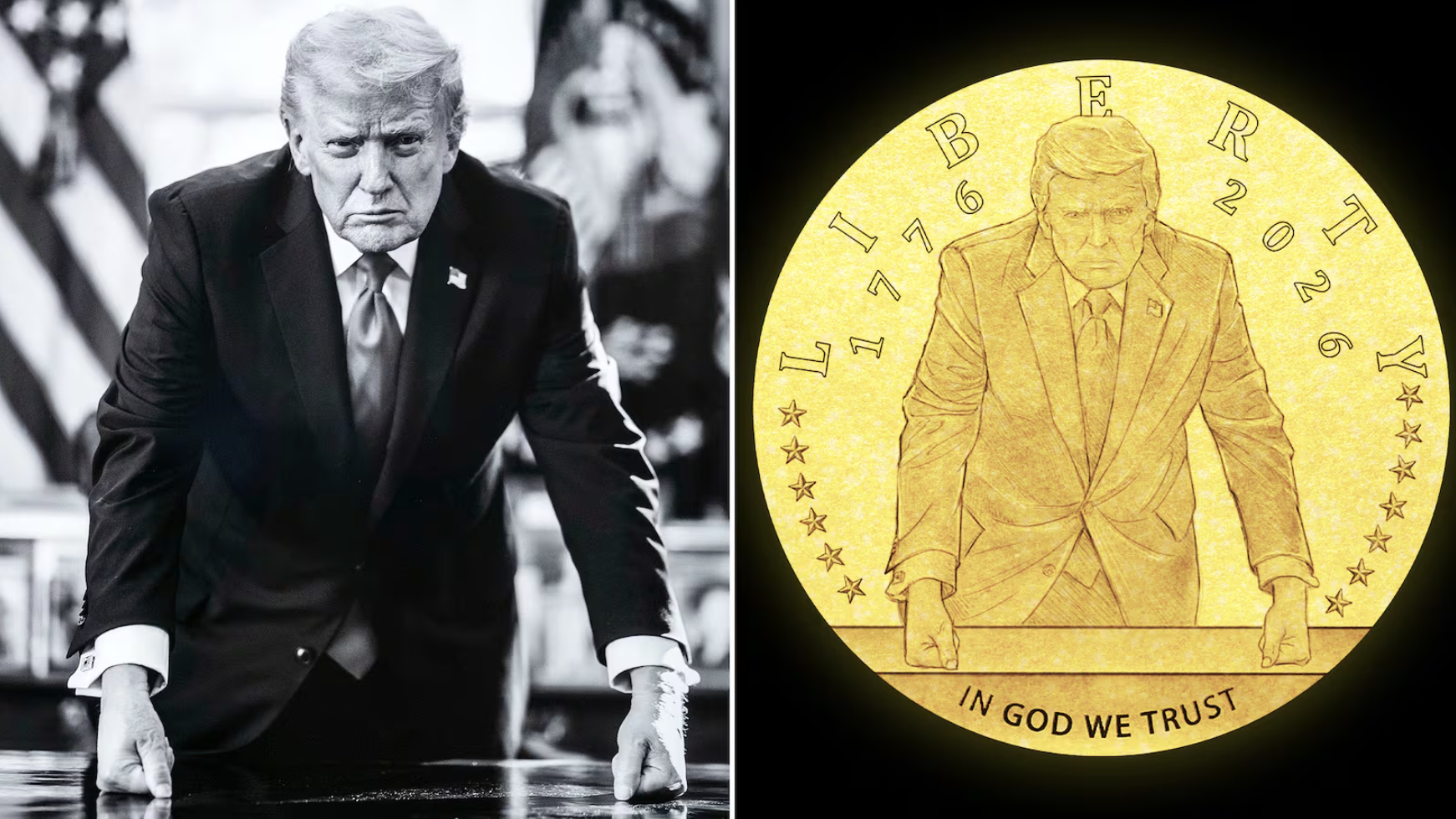 Trump Gold Coin Breaks Historic Presidential Precedent